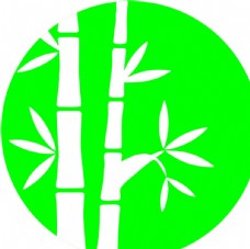 绿色叶子竹子图标