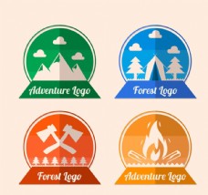 篝火森林探险标志