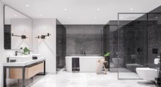 清代现代浴室高清图素材