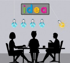 idea团队开会创新ai矢量元素素材下载