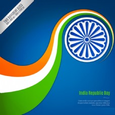 其他设计印度共和国日国旗背景