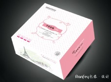 粉色 铁塔 蛋糕盒 包装设计