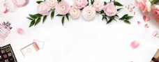 欧式花纹背景碎花小清新粉色欧式婚礼背景