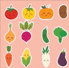 背景墙各种水果蔬菜