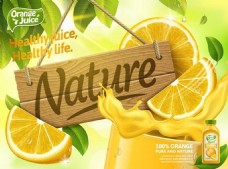 柠檬果汁ai矢量素材下载