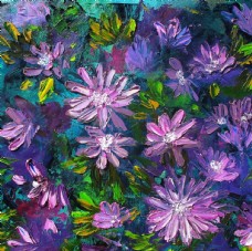 手绘花卉艺术水彩油画