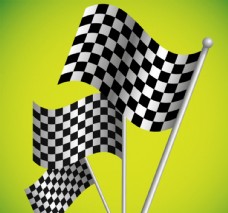 F1赛车黑白方格旗背景