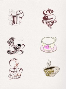 艺术咖啡杯图标设计