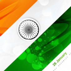 其他设计现代印度国旗图案