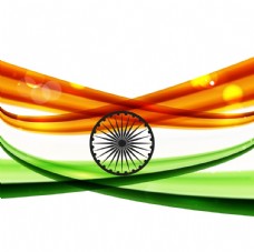 其他设计闪亮的印度国旗背景