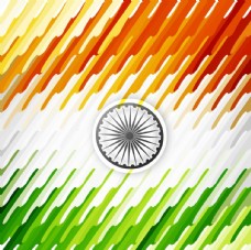 其他设计现代三色印度国旗背景