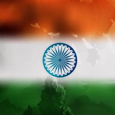 其他设计印度三色国旗背景
