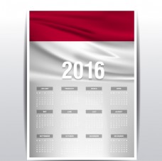 其他设计印度尼西亚国旗日历
