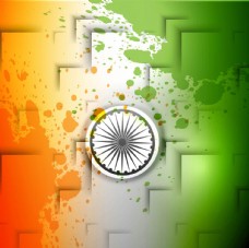 其他设计现代印度国旗背景