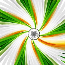 其他设计三色漩涡印度国旗
