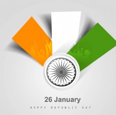 其他设计现代印度三色旗背景