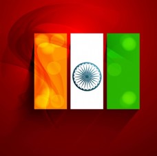其他设计印度国旗背景