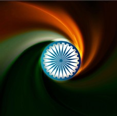 其他设计创意印度国旗背景