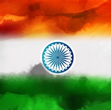其他设计三色印度国旗背景