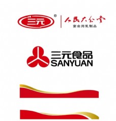三元食品logo设计