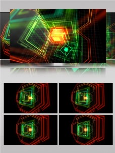 绿色方块光束动态视频素材