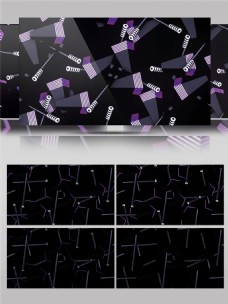 紫色星际方块动态视频素材