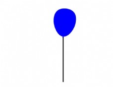 摇摆的气球蓝