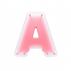立体粉色大写字母apng元素