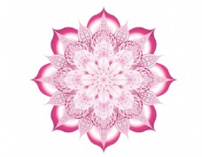 花朵创意创意粉色花朵装饰矢量元素