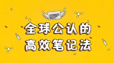 高效笔记教育培训微信头图banner黄