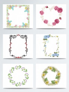 创意边框手绘花卉边框创意设计