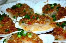 吃货美食生蚝扇贝日月贝夏夷贝虾